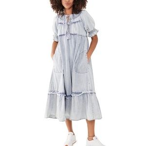 Free People mid weight denim dress